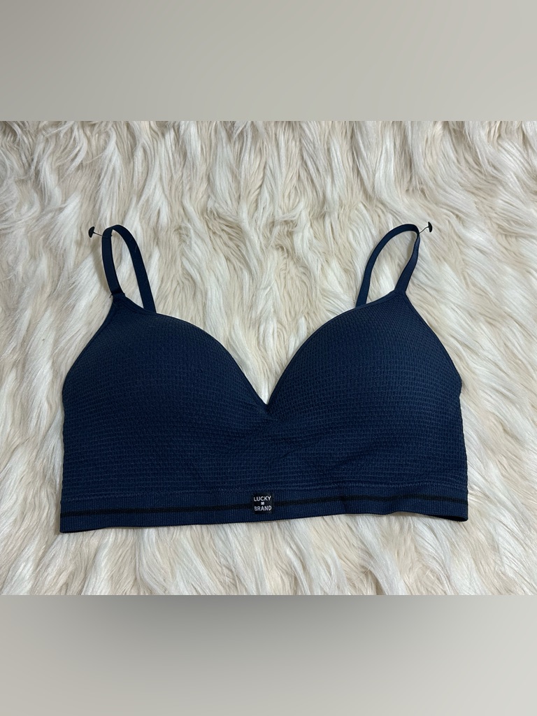 Lucky Brand Navy Wireless Seamless Bra